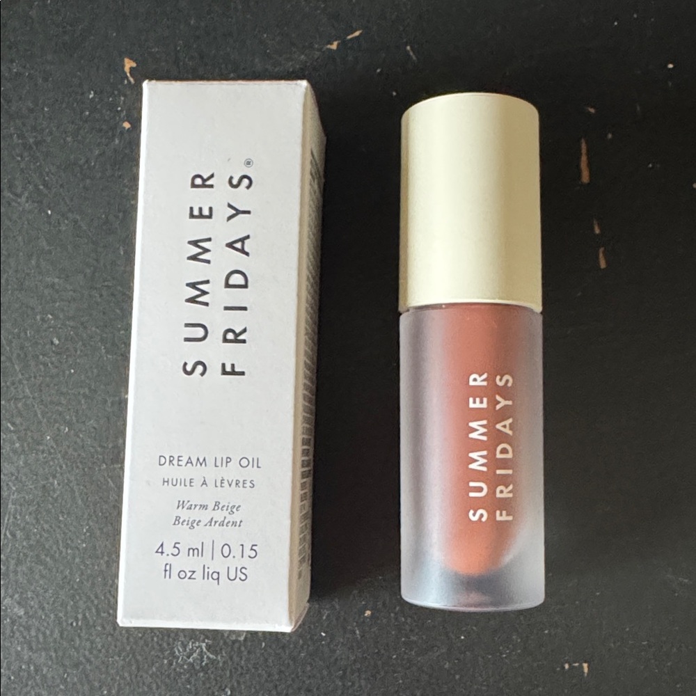 NEW - Summer Fridays Dream Lip Oil - Warm Beige